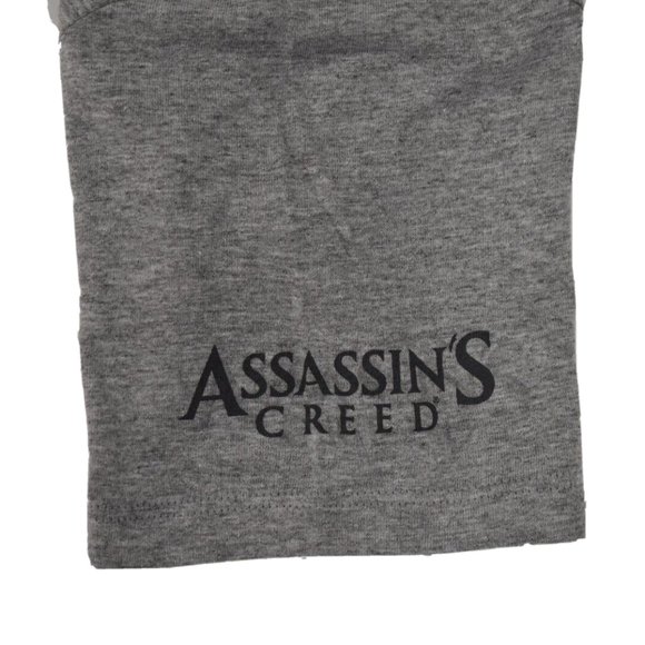 Assassin's Creed Mens Movie Game Gold Inlay Logo Gray Tee Shirt New - Picture 7 of 7